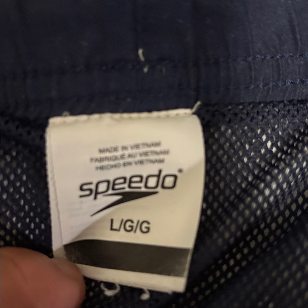 Speedo Dark Blue/Teal Swim Trunks Men’s Size:Large - Picture 4 of 5